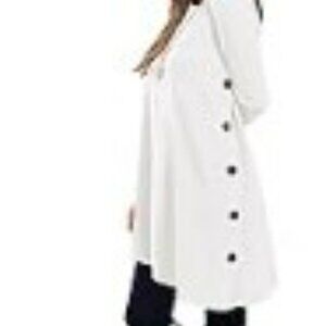 KORSIS long sleeve round neck, button side, extra large tunic dress